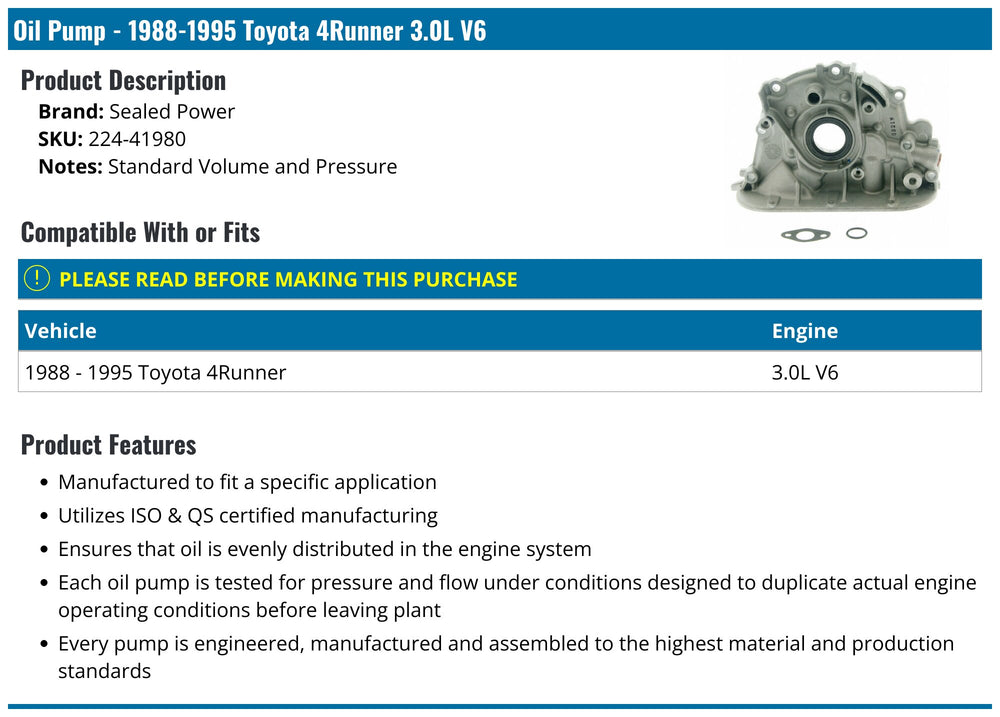 SEALED POWER auto part