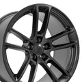 20 IN REPLICA WHEEL FITS DODGE CHALLENGER DG23 SATIN BLACK 20X10