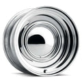 CHROME SMOOTHIE 15X8 4X130 (4.25inBS) w CAP