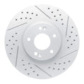 R1 07-12 Hyundai Veracruz Front Right Drilled & Slotted Geoperformance Rotor