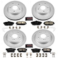 Power Stop 2012 Honda Civic Front & Rear Z17 Evolution Geomet Coated Brake Kit