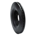 R1 06-10 Jeep Grand Cherokee Front Right Slotted Black Brake Rotor
