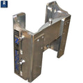 4IN SET BACK FIXED ADJUSTMENT JACK PLATE 3/8IN THICK 6061 AIRCRAFT GRADE ALUMINUM ALUMINUM FINISH