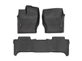 WeatherTech Black Front and Rear Floorliners Fits -20-17 Range Rover 44480-1-2
