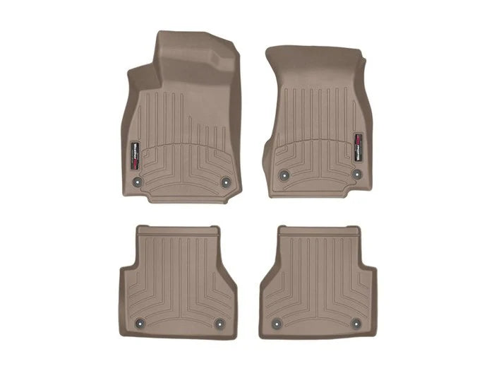 WeatherTech 2019+ Audi A6 Front & Rear Floorliner - Tan