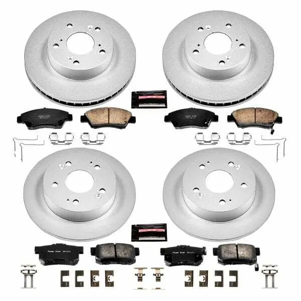 Power Stop 13-15 Acura ILX Front & Rear Z17 Evolution Geomet Coated Brake Kit