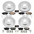 Power Stop 13-15 Acura ILX Front & Rear Z17 Evolution Geomet Coated Brake Kit