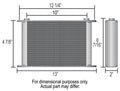 16 Row Core 5in. Tall -6an Inlets Trans/Oil Co