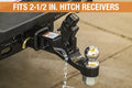 12 TON COMBINATION HITCH21/2 INCH RECEIVER 25/16 INCH BALL
