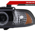 HALO PROJECTOR HEADLIGHT GLOSS BLAC