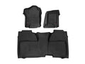 WeatherTech Black Front and Rear Floorliners for Vinyl Floors Fits -20-19 Chevrolet GMC 4412671V-445422V