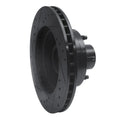 R1 79-91 Ford Country Squire Front Right Drilled & Slotted Black Brake Rotor