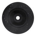 R1 79-91 Ford Country Squire Front Right Drilled & Slotted Black Brake Rotor