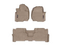 WeatherTech Tan Front and Rear Floorliners Fits -20-24 Ford Lincoln 451295-1-2