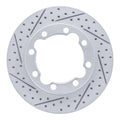 R1 92-00 Chevrolet K3500 Front Left Drilled & Slotted Geoperformance Rotor