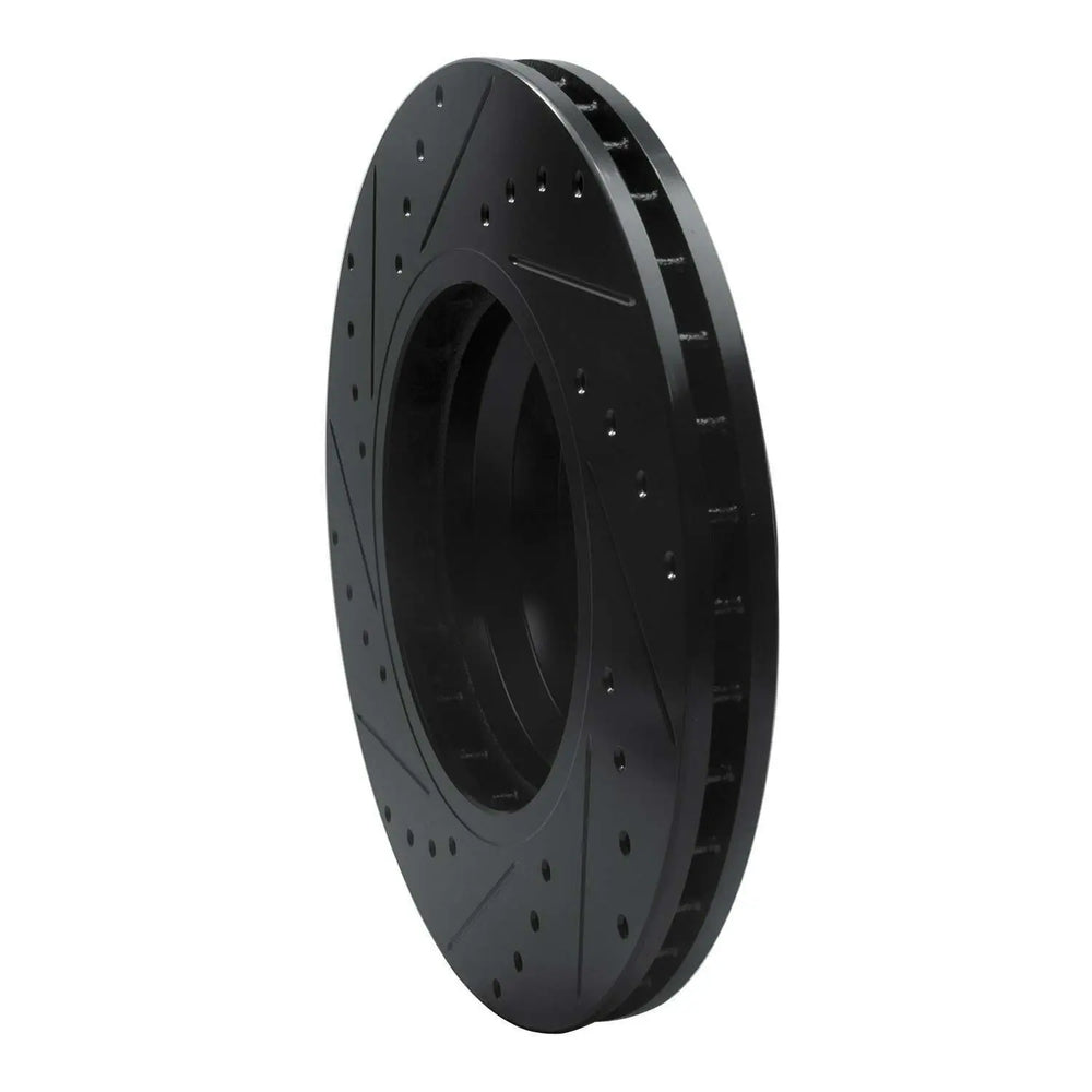R1 02-08 BMW 745i Front Right Slotted Black Brake Rotor