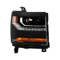 1618 SILVERADO 1500 XENON HID MODELS ONLY OEM STYLE DRIVER SIDE HEADLIGHT BLAC
