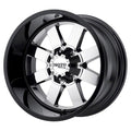 MO962 22X10 5X5.0/5.5 PVD G-BLK LIP -18MM