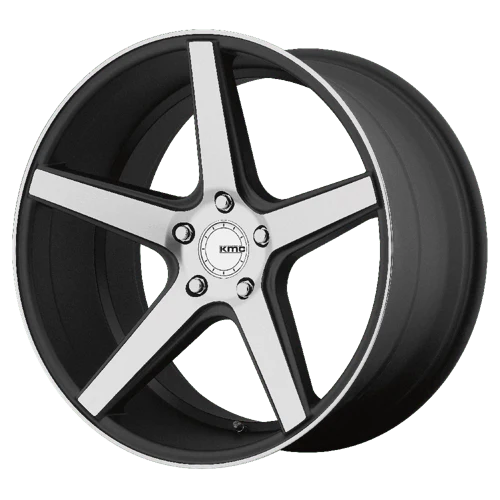 DISTRICT 22x10.5 5x120.00 SATIN BLACK W/ MACHINED FACE (40 mm)
