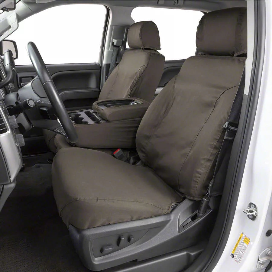 21C BRONCO SPORT WATERPROOF POLYESTER CUSTOM FRONT ROW SEAT COVERS TAUPE