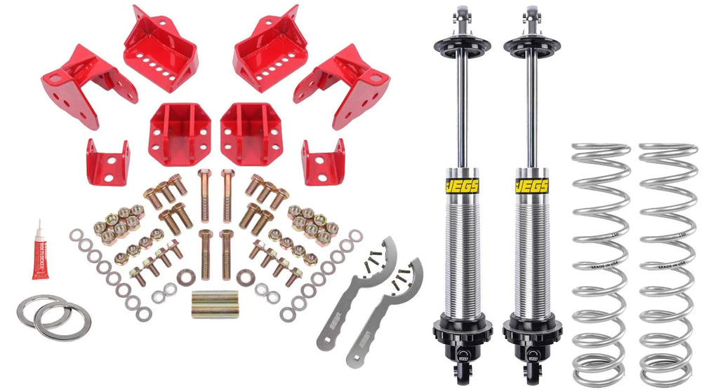 BMR 64-72 GM A-Body Rear Coilover Conversion Kit - Red