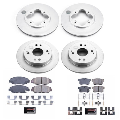 Power Stop 1997 Acura CL Front & Rear Z17 Evolution Geomet Coated Brake Kit