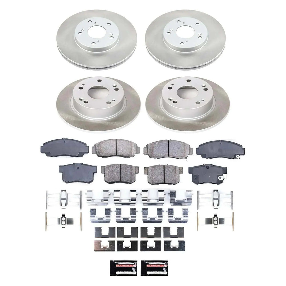 Power Stop 03-07 Honda Accord Front and Rear Semi-Coated Rotor Kit