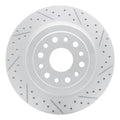 R1 19-25 Ram 1500 Rear Right Drilled & Slotted Geo-Carbon Rotor