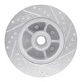 R1 68-70 Ford Fairlane Front Left Drilled & Slotted Black Brake Rotor