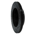 R1 07-18 Volvo Xc70 Front Left Drilled & Slotted Black Brake Rotor