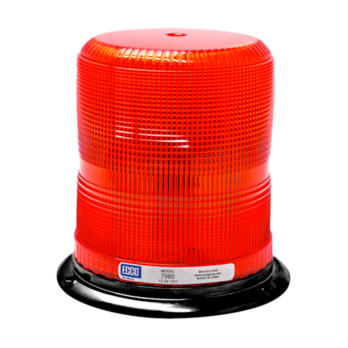 LED BEACON: PULSE II ALUMINUM BASE EPOXY FILLED MEDIUM PROFILE 1224VDC 11 FLASH PATTERNS RED