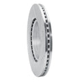 R1 2019-2025 Ram 1500 Front Left Drilled & Slotted Silver Brake Rotor