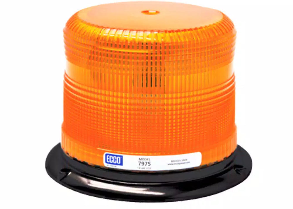 LED BEACON: PULSE II ALUMINUM BASE EPOXY FILLED LOW PROFILE 1224VDC 11 FLASH PATTERNS AMBER
