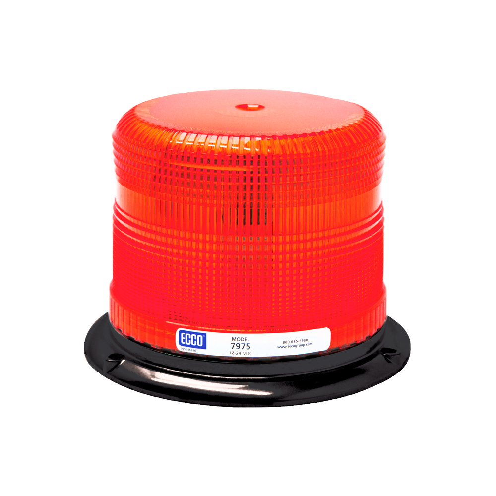LED BEACON: PULSE II ALUMINUM BASE EPOXY FILLED LOW PROFILE 1224VDC 11 FLASH PATTERNS RED