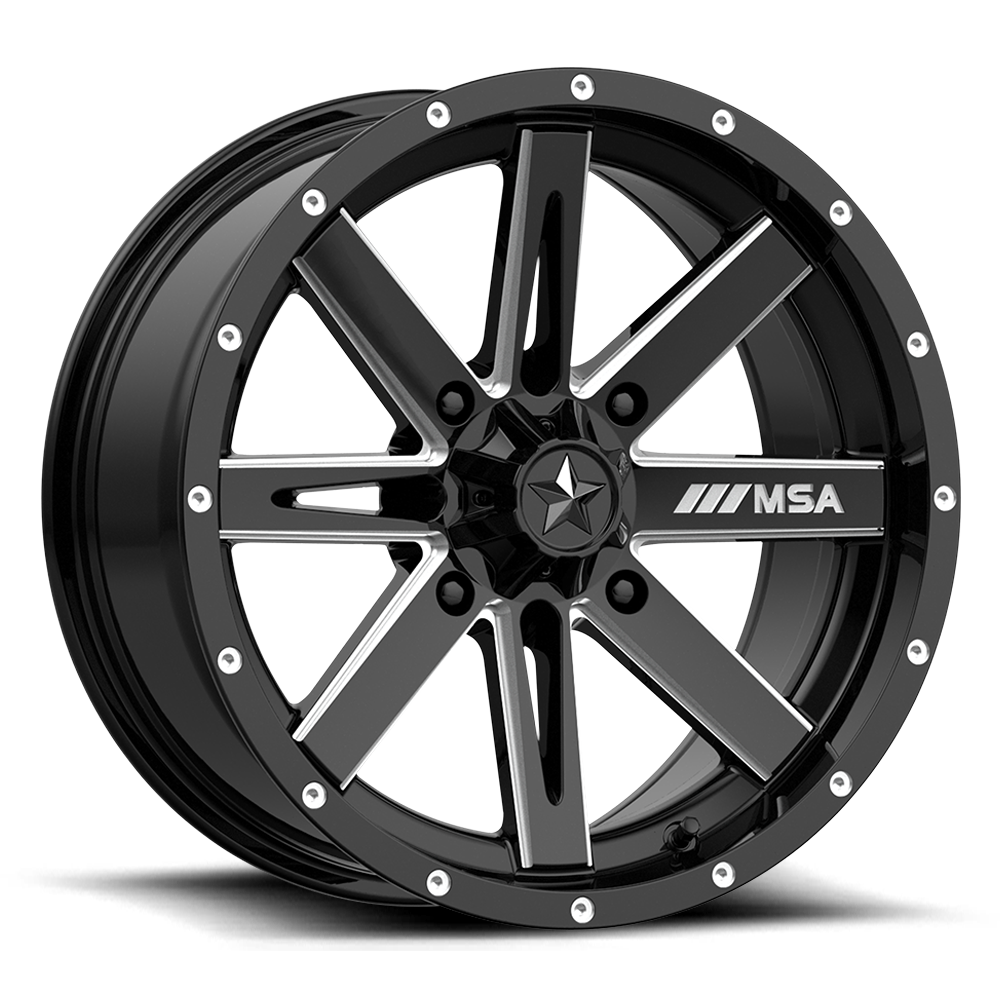 M41 14X7 4X110.00 GLOSS BLACK MILLE