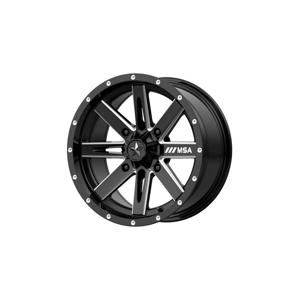 M41 14X7 4X110.00 GLOSS BLACK MILLE