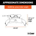 (KIT)A20 5TH WHEEL HITCH W/GM PUCK SYSTEM LEGS(16025+16540)