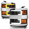 ANZO headlights close-up