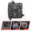 ANZO Projector Headlights 15-17 Chevrolet Silverado 2500HD / 3500HD Black w/ Chrome Rim
