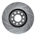 DFC 02-05 Volkswagen Passat (USA/Canada) Front Left Drilled & Slotted Silver Brake Rotor