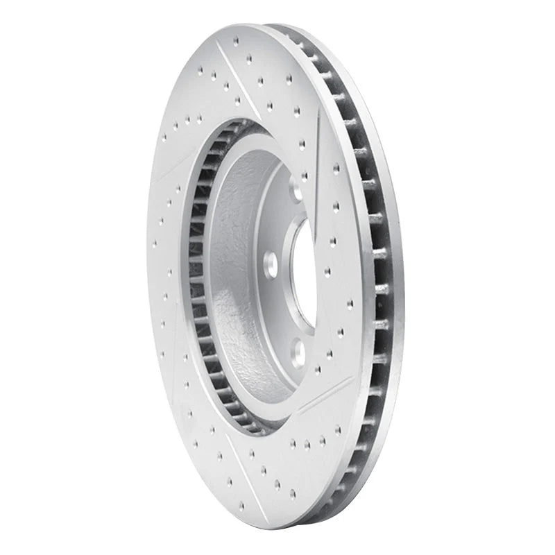 DFC 12-15 Audi Tts Quattro Front Left Drilled & Slotted Geoperformance Rotor