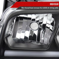 HEADLIGHTS WITH LED BAR MATTE BLACK HOUSING CLEAR LENS - AMBER REFLECTOR LED BAR PARK SEQUENTIAL SIGNAL LIGHT INCLUDED USE STOCK 9006 XS LOW 9005 XS