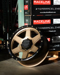 Aluminum Wheels 17x8 Boost 946BZ Satin Bronze 6 Spoke 35 Offset 5 on 110 Bolt Pattern 72.62 Bore Raceline