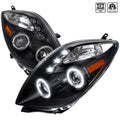 HALO PROJECTOR HEADLIGHT SMOKED LENS MATTE BLACK HOUSING 3 DOOR ONLY