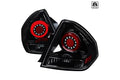 LED TAIL LIGHTS- GLOSSY BLACK WITH CLEAR LENS