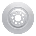 R1 2021-2025 Tesla Model S Rear Right Drilled & Slotted Black Brake Rotor