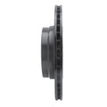 R1 05-08 BMW 760I Rear Left Drilled & Slotted Black Brake Rotor