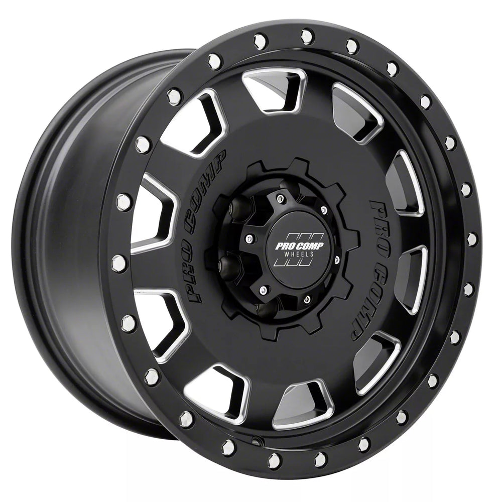 17X965.5SATIN BLACK/MILLED2500LBS