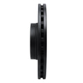 R1 15-25 Ford Transit-350 HD/DRW Front Left Drilled & Slotted Black Brake Rotor