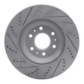 R1 04-09 Cadillac Srx Front Right Drilled & Slotted Geo-Carbon Rotor